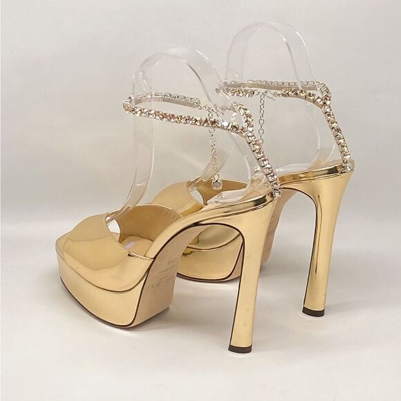 Jimmy Choo Saeda 125MM Platform Sandals size 38.5 - Picture 7 of 12